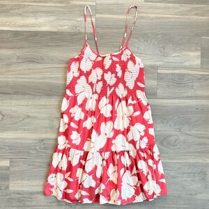 GAP Red & White Floral Dress Size M